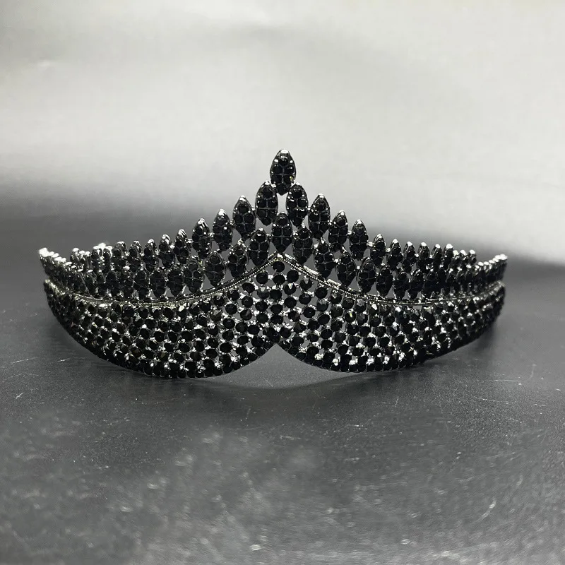 Crown Ornamentu Nuotakos Vestuvių Priedai Paprasta Lydinio, Juodos spalvos Rankų darbo Vestuvių Suknelė Papuošalai XIN-Pristatymas
