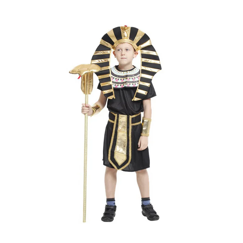 M-XL Vaikų Helovinas Egipto tradicinius Kostiumus Fantasia Berniukai, Kids Faraonas, Egipto Cosplay Karnavalas Maskuotis suknelė