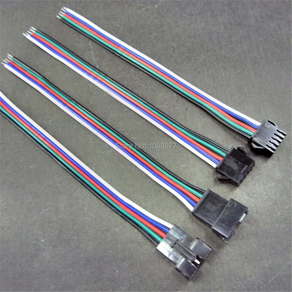 10Pairs 5pin jungtis led 15cm Vyrų/moterų DĻSV SM 5 Pin Plug Jungčių Vielos kabelis, led šviesos juostelės Lempos juosta Vairuotojo VAIZDO