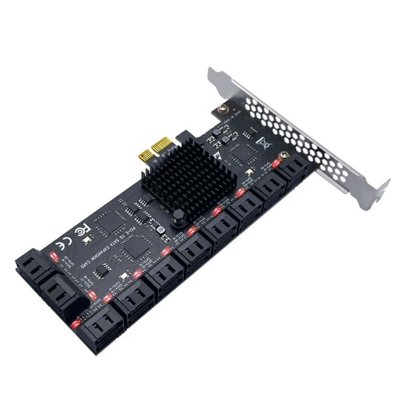 Plėtimosi Kortelės III Adapter PCIE 1X 20 Uostus SATA3.0 Plėtimosi Kortelės