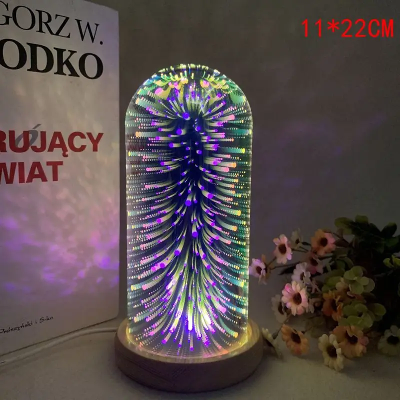 Šaltinis gamintojas 3 d stiklo lempa wahoo sidabro dangaus žibintų lempos stiklo lempa 3 d mažų naktį šviesos USB maitinimo