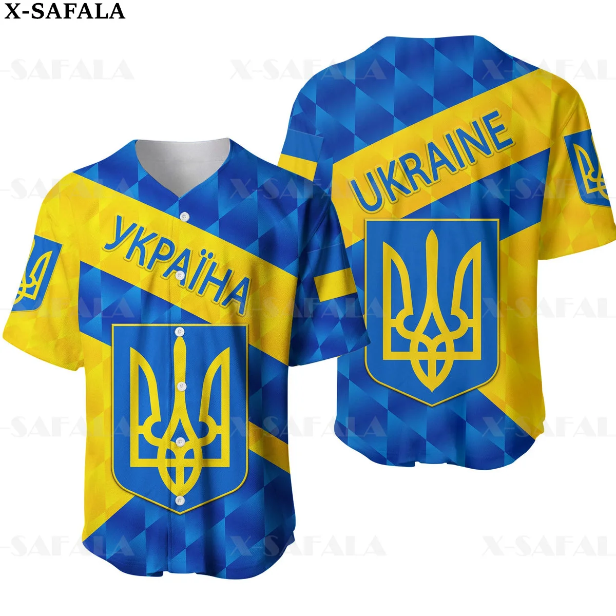 Stipresnis Ukrainos herbas Meilės Šalies Vėliava, 3D Atspausdintas Beisbolo Džersis Marškinėliai vyriški Viršūnes Tee Negabaritinių Streetwear-7