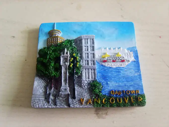 Kanados Britų Kolumbijos Miestas Vankuveris Vaizdingas Magnetinio Turizmo Atminimo Šaldytuvas Magnetas