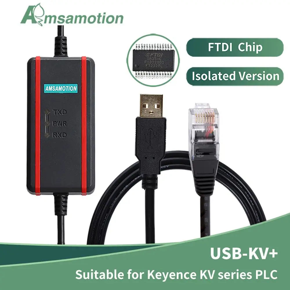 USB-KV+ Tinka Keyence KV Serijos PLC Programavimo Duomenų Kabelis Atsisiųsti linija, RJ45
