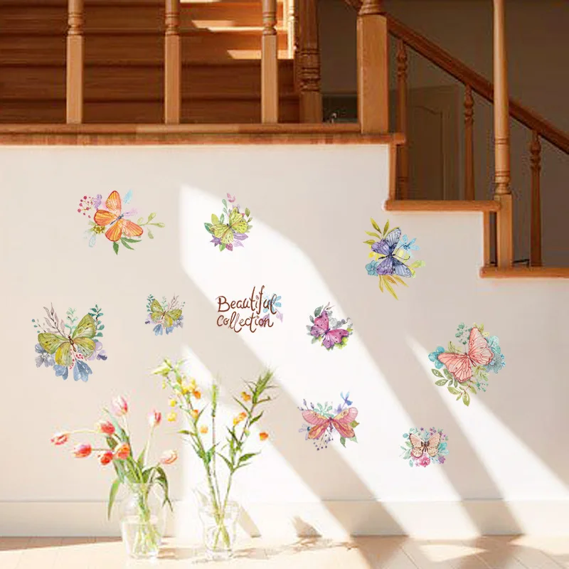 Rankomis dažyti drugelis nemokamai lipdukų svetainė, miegamasis, studijų darželio sienų apdaila Namo apdaila