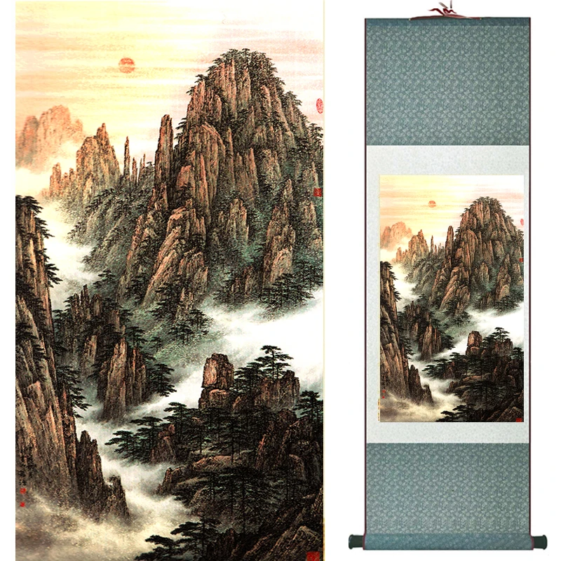 Aukščiausios kokybės krano ir labai Sienų Tapybos Namų Biuro Apdailos Kinijos pažymėkite tapybos Krano ir medžio dažymas 040711