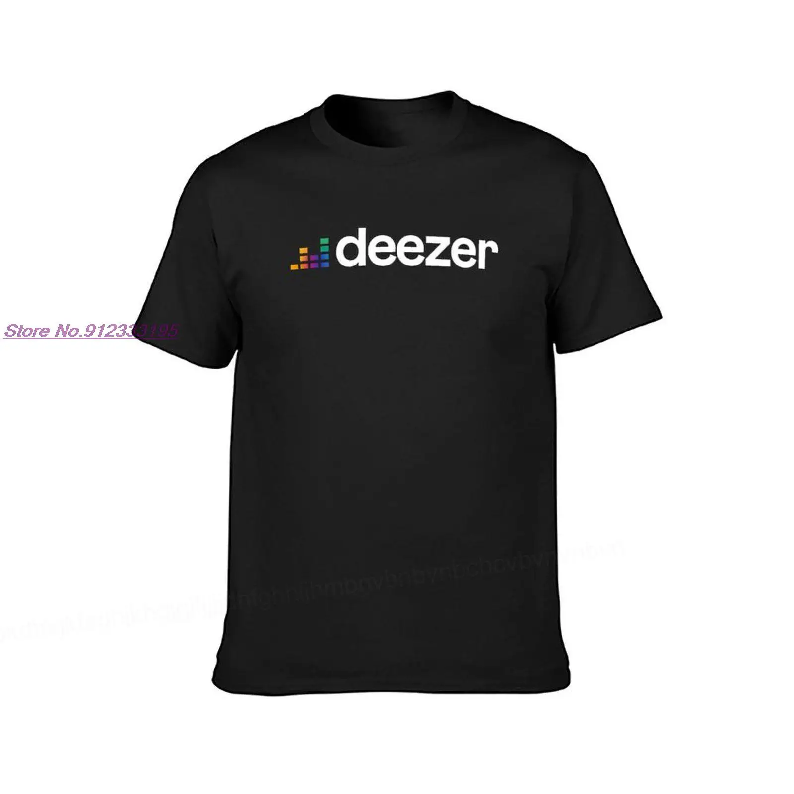 Vyrų Marškinėliai Deezer Logotipas Medvilnės Palaidinukė Dizaineris Marškinėlius Tees Aukštos Kokybės Viršūnes Trumpas Rankovės Negabaritinių Vintage Marškinėliai Drabužių