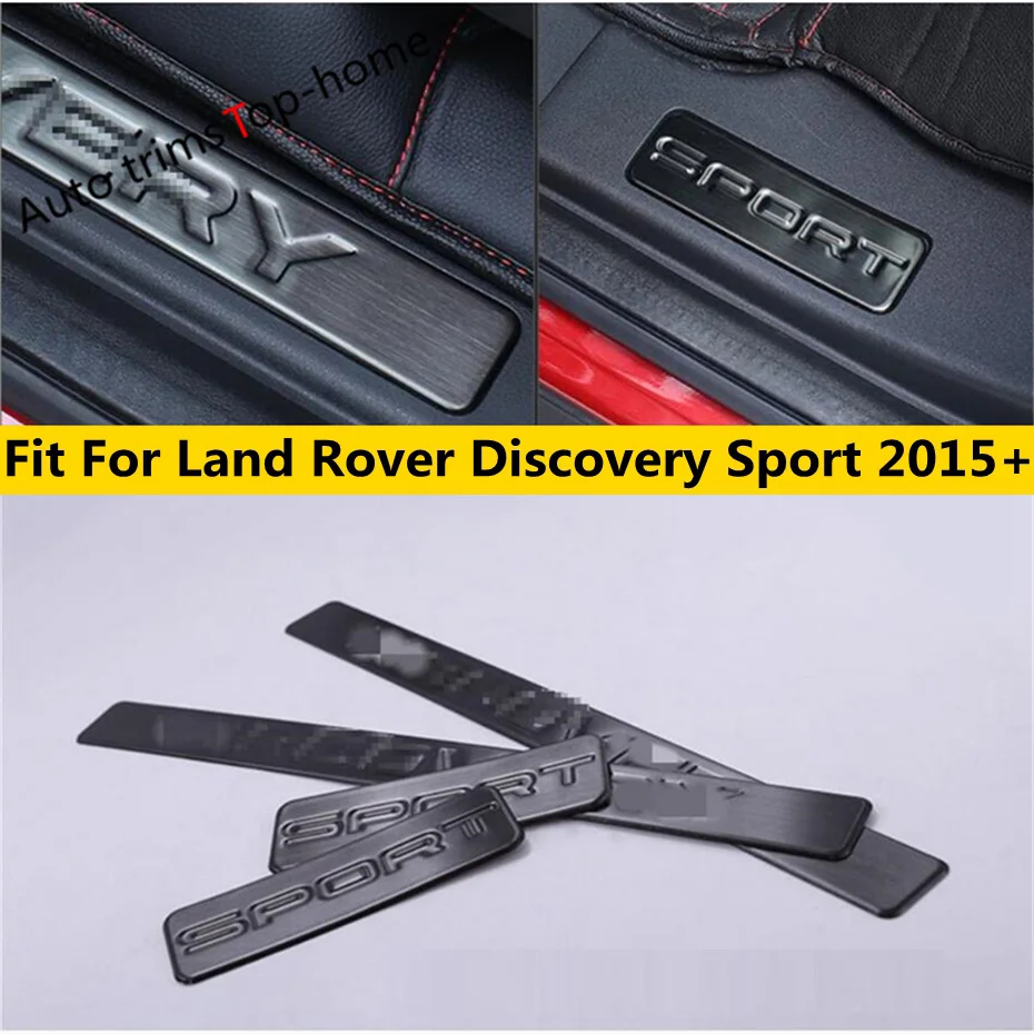 Durų Slenksčio Raštas Pedalo Nusitrinti Skydelio Dangtelį Apdaila Reikmenys Land Rover Discovery Sporto 2015 M. - 2021 Nerūdijančio Plieno Vidus