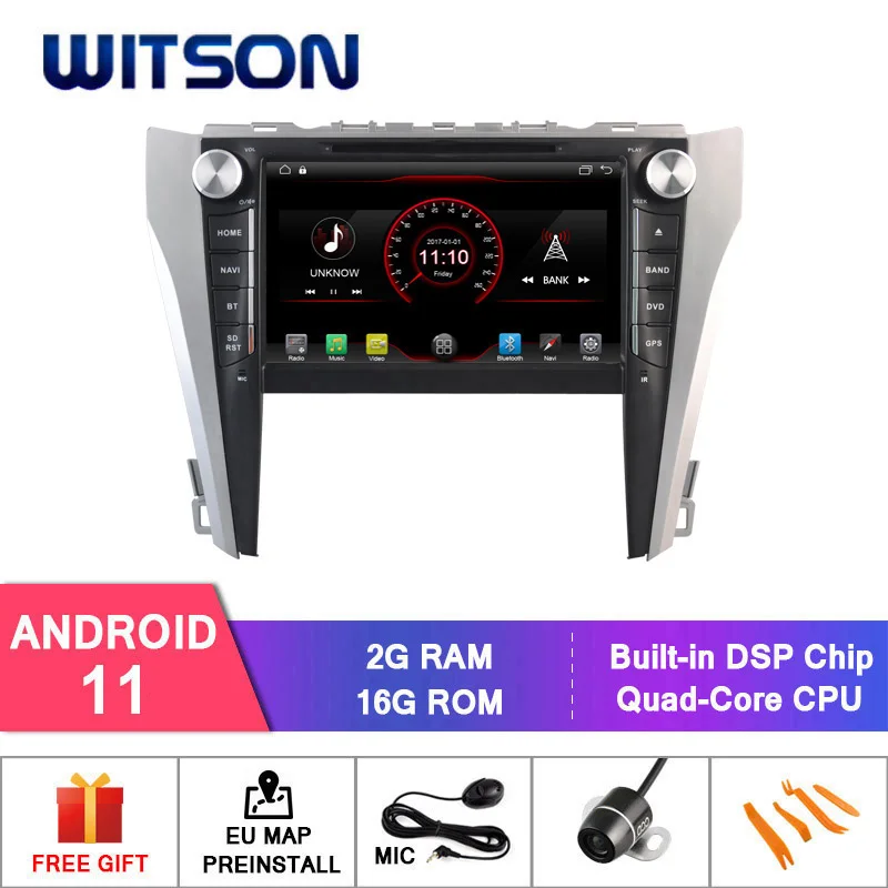 WITSON Android 11 AUTOMOBILIŲ GARSO GPS, DVD TOYOYA CAMRY 2015 Automobilio Multimedijos Grotuvas Stereo AutoAudio GPS Navigacijos DVD Video Carpla