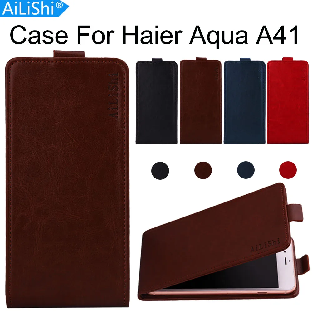 AiLiShi Gamykloje Tiesiogiai! Atveju Haier Aqua A41 Prabanga Apversti PU Oda Atveju Išskirtinės 100% Specialios Telefono Padengti Oda+Stebėjimą