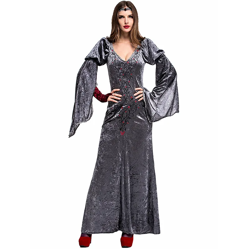 Helovinas Purim Karnavalą Šalies Viktorijos Karališkasis Teismas Vampyrų Karalienė Dress Maskuotis Gotikos Ragana Princesė Fantasia Cosplay Costu