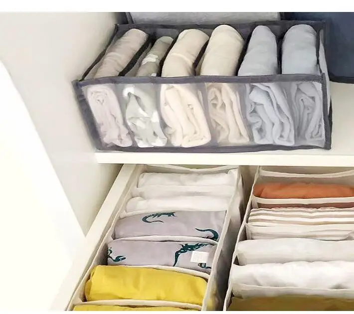 sulankstomas drabužių saugojimo langelį, stalčių kubeliai spinta Džinsai Kameros Laikymo Daiktų Krepšiai, Dėžės Atveju Spinta Organizatorius Kelnės