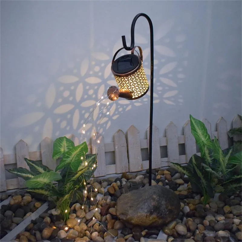 Sodo Lauko Laistymo Saulės laistytuvas Saulės Sodas Kraštovaizdžio LED String Žibintai Kuolo Su Sodinamoji Kieme Veja Lauko Ligh