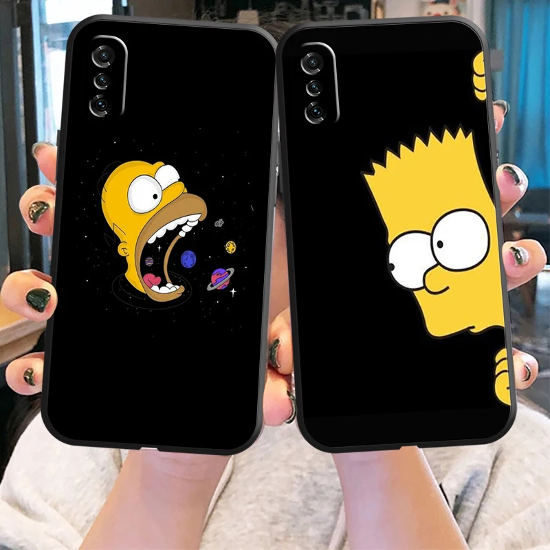 Simpsonai Telefoną Atveju Xiaomi 10 Pastaba Pro Lite 10S 10 Pro Lite 11 Pro Lite Ultra Black 