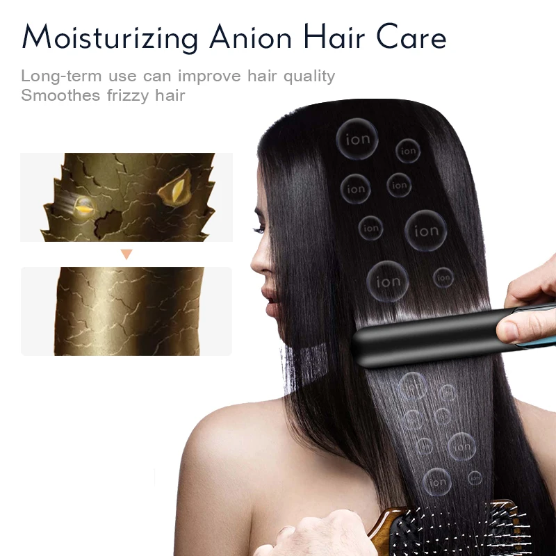 2in1 Elektros Hair Curler Protingas Pastovios Temperatūros Dizaino Neigiamų Jonų Plaukų Priežiūros 15s Greitai, Šildymo Plaukų Formavimo Priemonės 52D