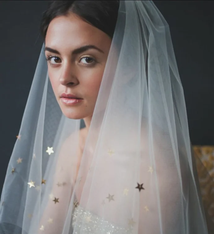 GY naują žvaigždėtą dangų vienu sluoksniu pasakų šydas šydas, romantiškas kelionės fotografavimas vestuvių suknelė ponios priedai, ju raudona modeliai