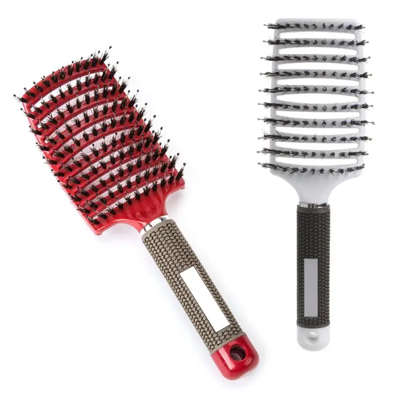 Hairbrush Nailono Šerių Šukomis Plaukų, Galvos Odos Masažo Salonas Šukuosenų Formavimo Priemonės