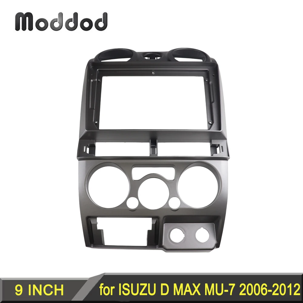 Automobilio Radijas Rėmas ISUZU D MAX MU-7 CHEVROLET COLORADO 2006-2012 Dvigubo Din Audio Brūkšnys Rinkinys, Stereo Pultas 9 COLIŲ GPS Faceplates