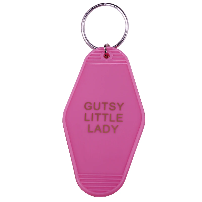 Gutsy Little Lady Hotel paketų prižiūrėtojų raktinę Aukso, Brangakmenių Keytag Derliaus Motel įkvėpė aksesuaras Pastatas Poreikius Pasitikėjimą