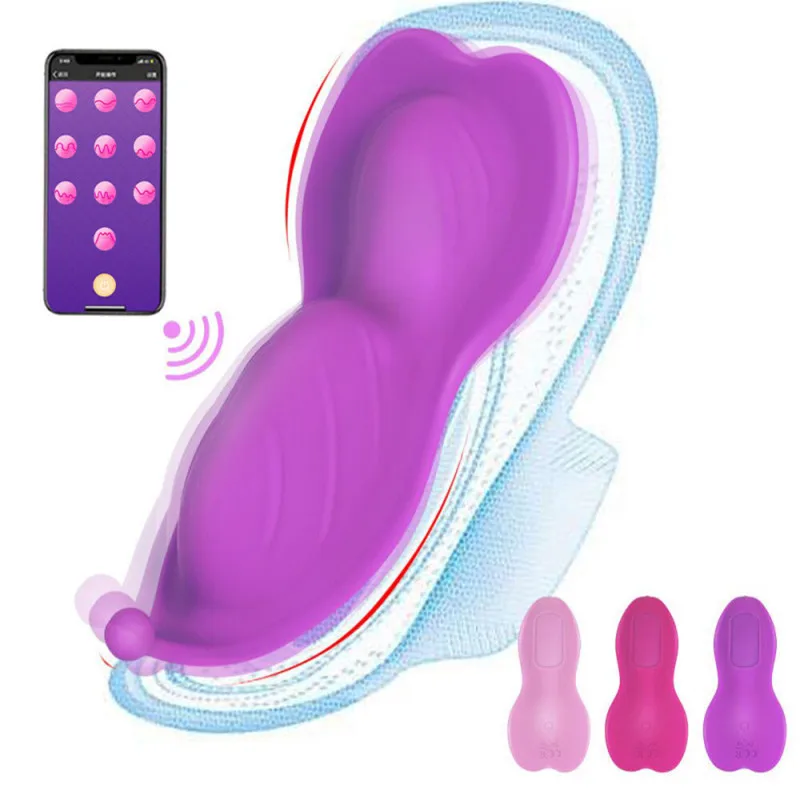 Nešiojami Klitorio Vibratorius Drugelis Dildo Stimuliatorius APP Kontrolės Kelnaitės Vibruojantis Kiaušinis Sekso Žaislai Moterims, Moteriška Masturbator
