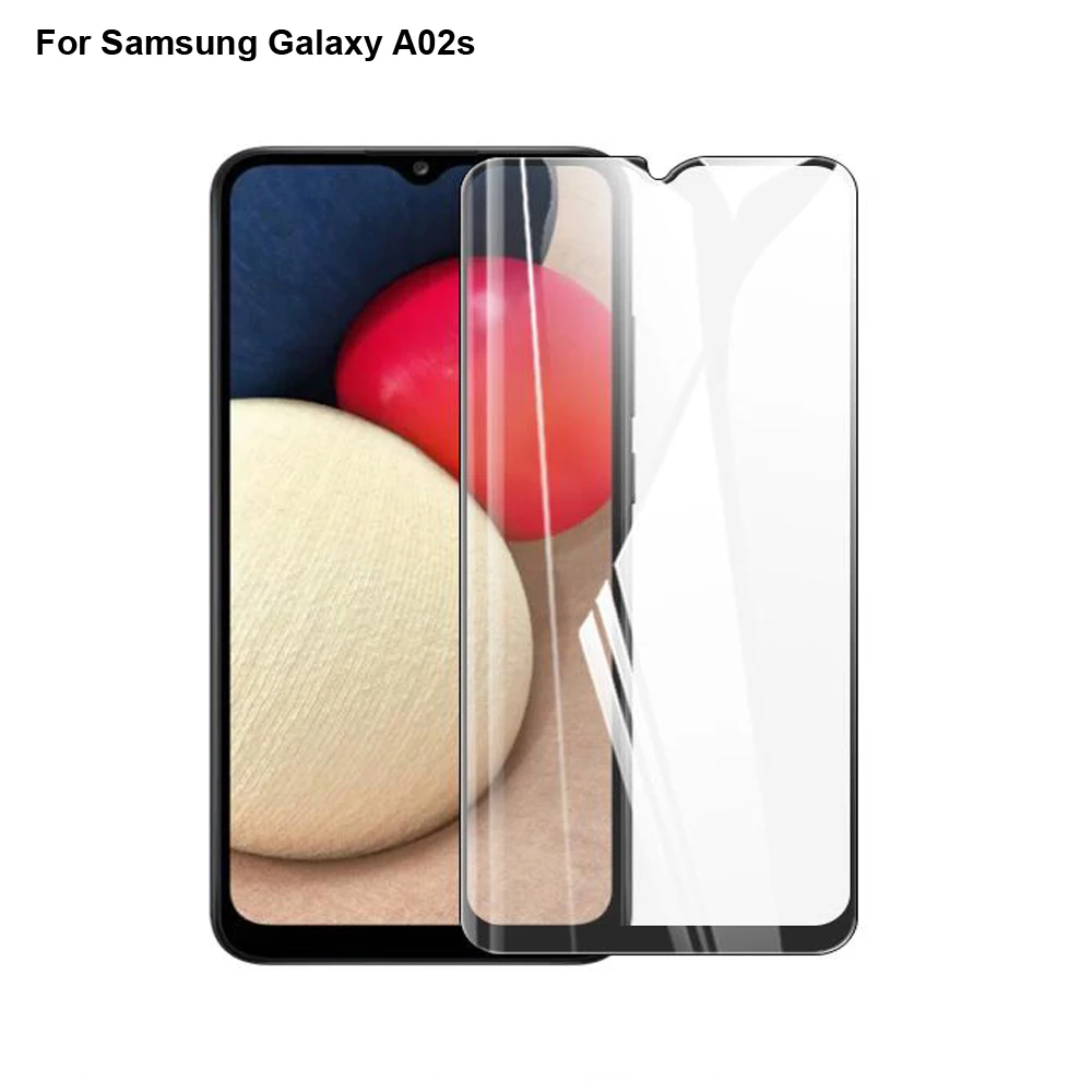2vnt Samsung Galaxy A02s Stiklas Grūdintas, Padengti Grūdinto Stiklo Plėvelė YRA 02S Apsaugos Screen Protector Apsauginė Plėvelė
