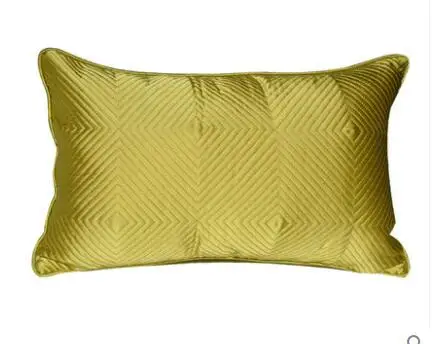 Amerikos modelis kambarys pagalvėlė padengti viešbutis apdailos geltona ir žalia storio satin kėdė pagalvėlė padengti