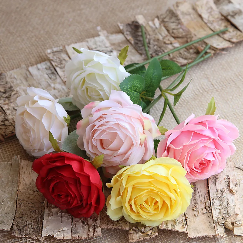 5vnt dirbtinių rožių dirbtinių rožių namo lauko apdaila vestuvių fone, gėlių sienos papuošalai