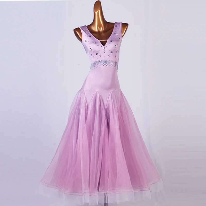 Suaugusiųjų Pramoginių Konkurenciją Šokių Suknelės Motinos Violetinė Aukštos Kokybės Šokių Sijonas Tango Valsas Pramoginių Šokių Suknelė Moterims