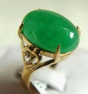 Emerald Green Jade KGP Žiedo Dydis: 7.8.9 gali pasirinkti