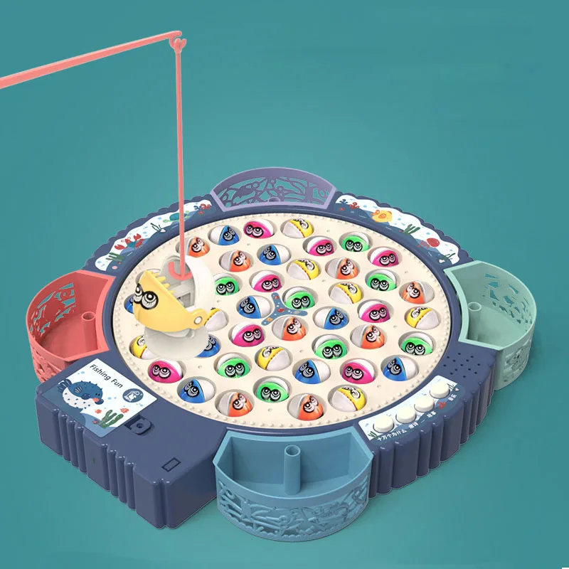 Vaikų Elektros Besisukančių Magnetinių Žvejybos Žaislai, Multi-funkcija Muzikos Sukasi Žvejybos Plokštė Vandeniu Žaidimą Žaislai, Vaikų Dovanų