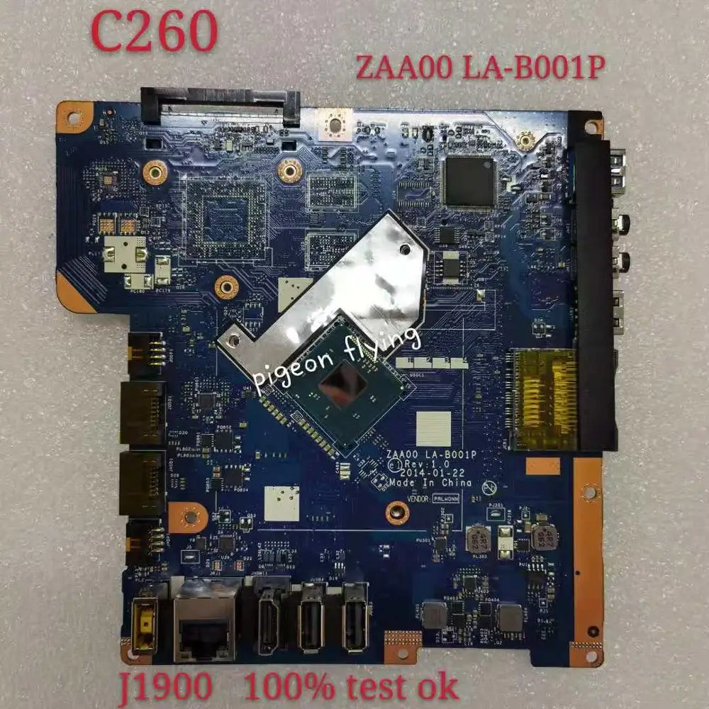 Lenovo C260 All-In-One Plokštė Mianboard CPU J1900 ZAA00 LA-B001P 100%Bandymų-Dirbti