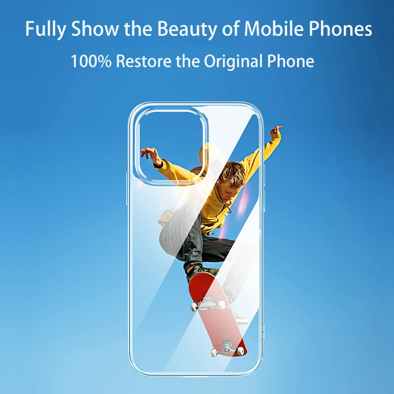 Ultra Plonas Aiškiai iPhone 11 12 13 Pro XS Max XR X Minkštos TPU Silikoninis 