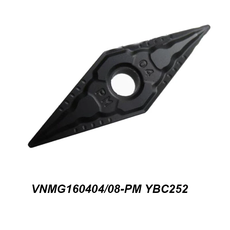 Originalus VNMG 160404 160408 VNMG160404-PM VNMG160408-PM YBC252 Tvarkymo Plieno Išorės Tekinimo Turėtojas Tekinimo Įrankis CNC
